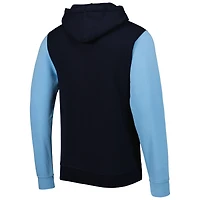 Sweat À Capuche Rayures Raglan West Ham United Bleu Marine/Bleu Homme