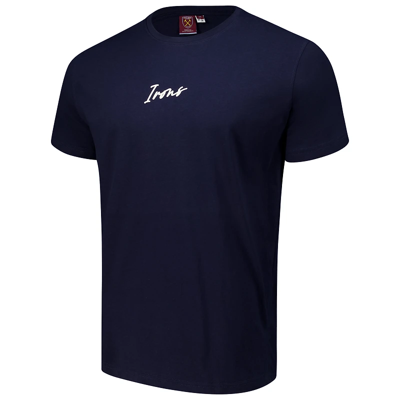 Men's Navy West Ham United Streetwear T-Shirt