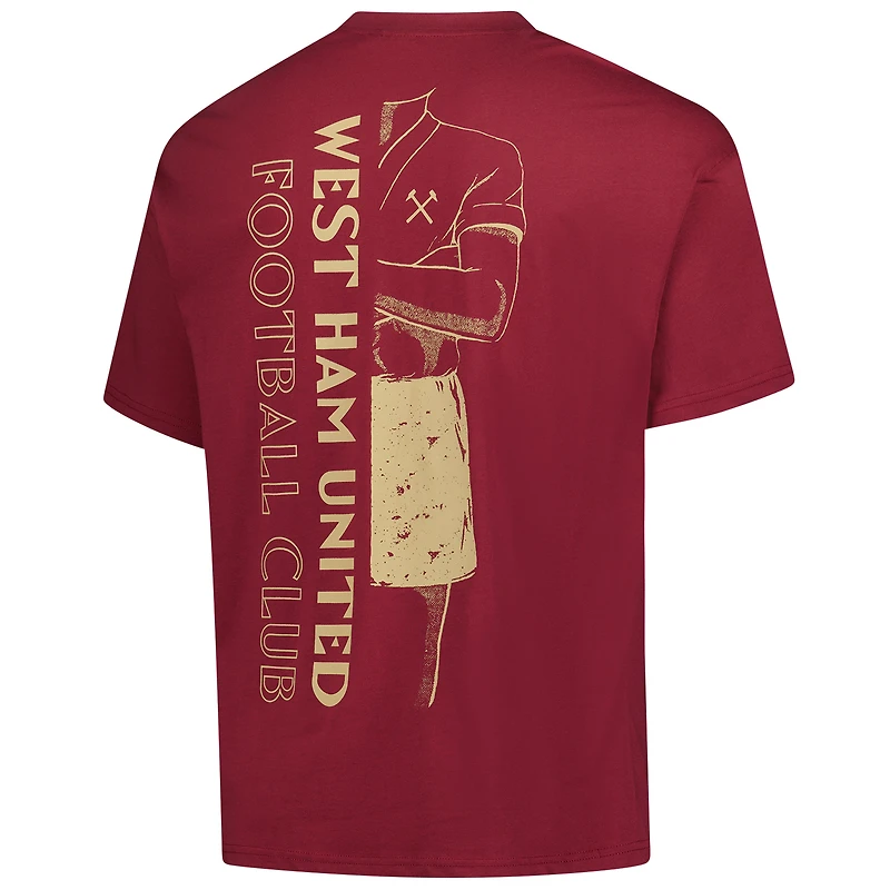 Men's Sport Design Sweden Burgundy West Ham United Game Day Graphic T-Shirt