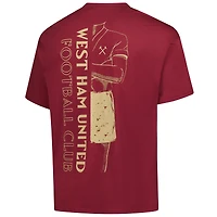 Men's Sport Design Sweden  Burgundy West Ham United Game Day Graphic T-Shirt