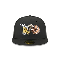 Casquette ajustée 59FIFTY noire New Era pour homme