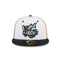 Casquette ajustée 59FIFTY pour homme New Era White West Michigan Whitecaps Theme Nights