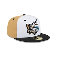 Casquette ajustée 59FIFTY pour homme New Era White West Michigan Whitecaps Theme Nights