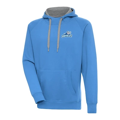 Men's Antigua  Powder Blue West Michigan Whitecaps Victory Pullover Hoodie