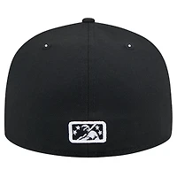 Casquette ajustée 59FIFTY Black West Michigan Whitecaps Theme Night Beer City Bung Hammers pour hommes