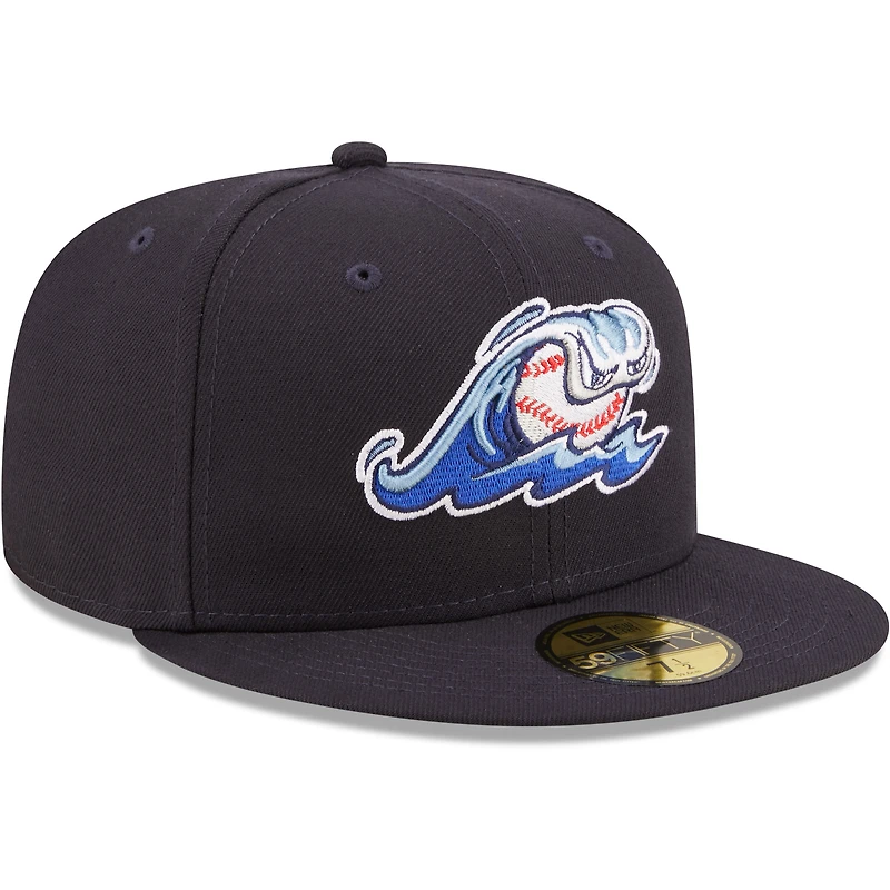 Casquette ajustée 59FIFTY West Michigan Whitecaps Authentic Collection New Era pour homme, bleu marine