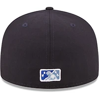 Casquette ajustée 59FIFTY West Michigan Whitecaps Authentic Collection New Era pour homme, bleu marine
