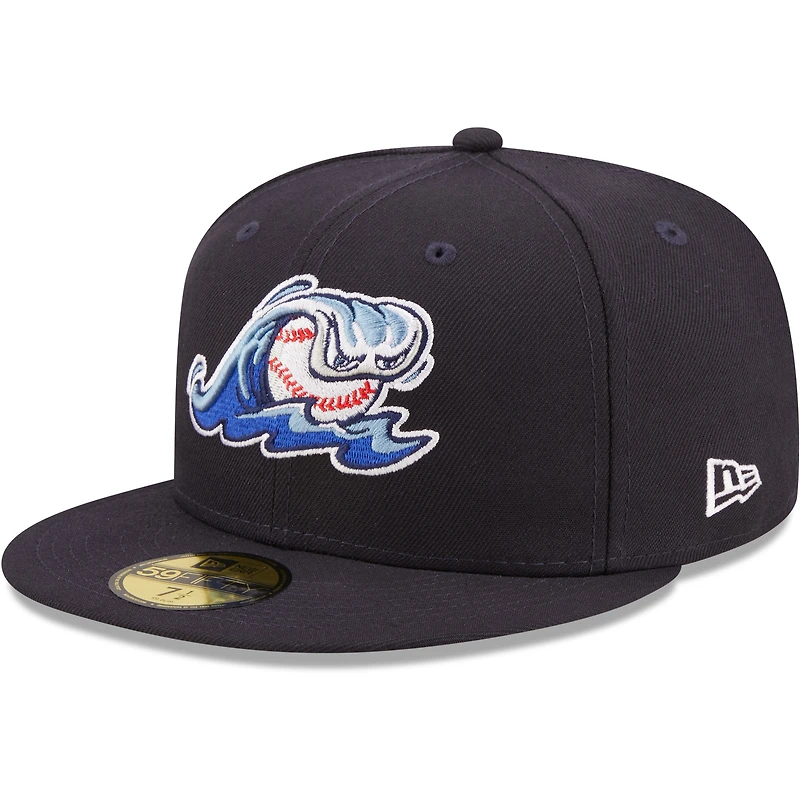 Casquette ajustée 59FIFTY West Michigan Whitecaps Authentic Collection New Era pour homme, bleu marine