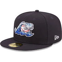 Casquette ajustée 59FIFTY West Michigan Whitecaps Authentic Collection New Era pour homme, bleu marine