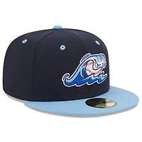 Men's New Era Navy West Michigan Whitecaps Authentic Collection Alternate Logo 59FIFTY Fitted Hat