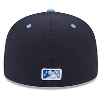 Men's New Era Navy West Michigan Whitecaps Authentic Collection Alternate Logo 59FIFTY Fitted Hat