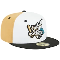 Casquette ajustée 59FIFTY pour homme New Era White West Michigan Whitecaps Theme Nights Grand Rapids Dam Breakers