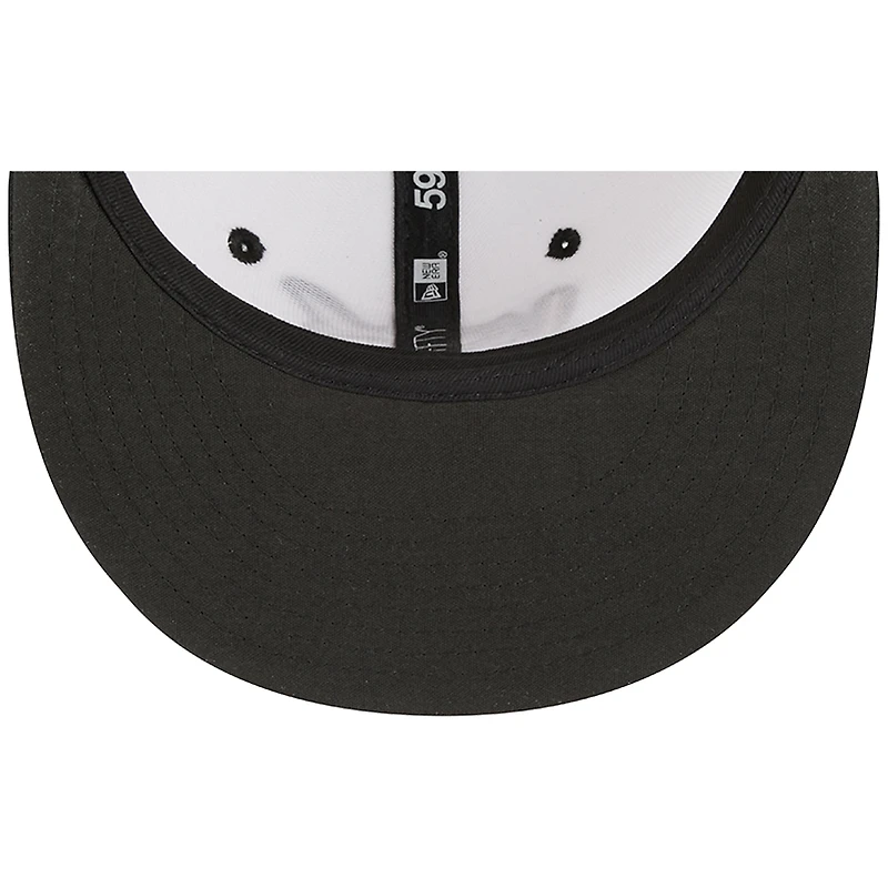 Casquette ajustée 59FIFTY pour homme New Era White West Michigan Whitecaps Theme Nights Grand Rapids Dam Breakers