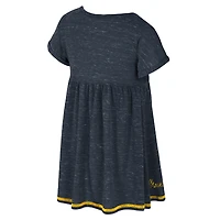 Girls Toddler Colosseum  Navy West Virginia Mountaineers Fleet Dress