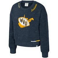Sweat-shirt Just a Minute des Mountaineers de Virginie-Occidentale la Marine du Colisée pour jeunes filles