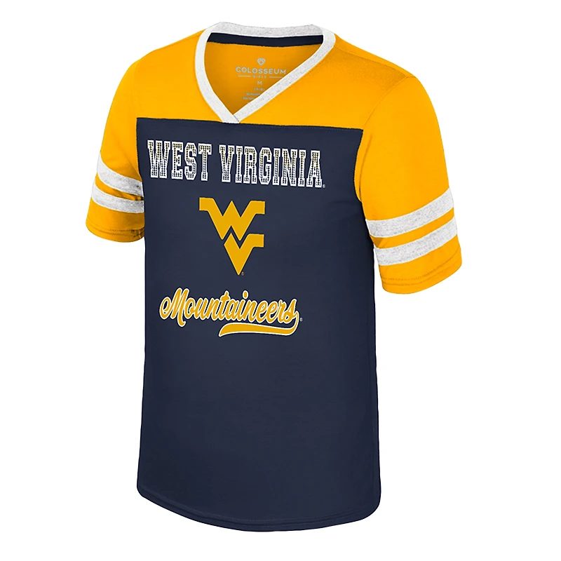 T-shirt Princesse Bubblegum Bling pour jeunes filles de l'équipe des West Virginia Mountaineers la Navy Colosseum