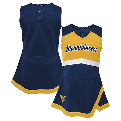 Robe pull capitaine des West Virginia Mountaineers de la marine pour filles