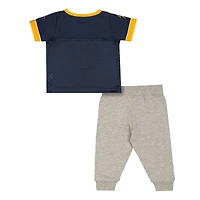 Infant & Newborn Colosseum West Virginia Mountaineers Nothing But the Hits Two-Piece Football Set