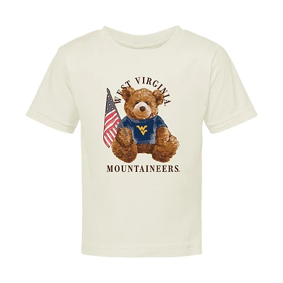 Infant  Cream West Virginia Mountaineers All-American Teddi T-Shirt