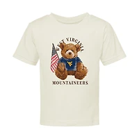 Infant  Cream West Virginia Mountaineers All-American Teddi T-Shirt