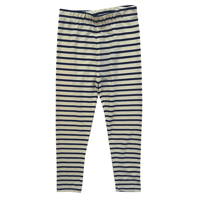 Ensemble haut à manches longues et leggings rayés tri-blend pour bébé Wes & Willy West Virginia Mountaineers