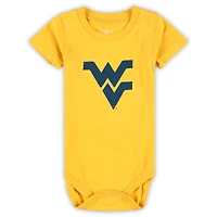 Infant Wes & Willy  West Virginia Mountaineers Three-Pack Bodysuit Set