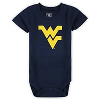Infant Wes & Willy  West Virginia Mountaineers Three-Pack Bodysuit Set