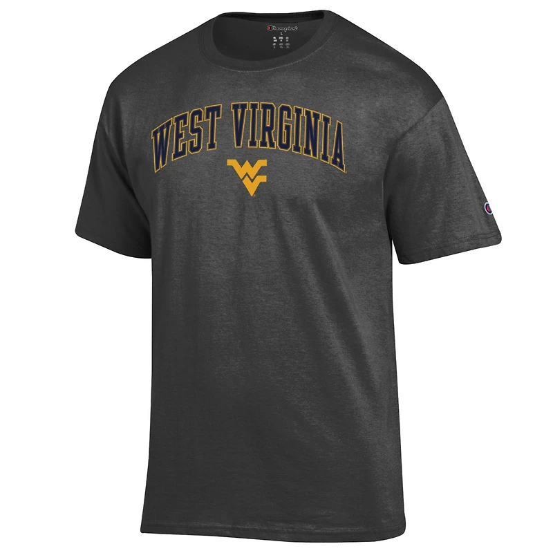 Men's Champion Charcoal West Virginia Mountaineers Arched Logo T-Shirt