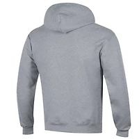 Men's Champion  Heather Gray West Virginia Mountaineers Arch Over Logo Pullover Hoodie