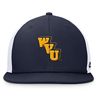 Casquette ajustable Nike Performance Pro bleu marine des West Virginia Mountaineers pour homme