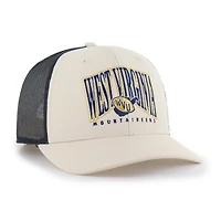 Men's '47  Natural West Virginia Mountaineers Drawbridge Trucker Adjustable Hat