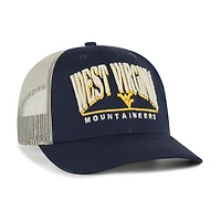 Men's '47 Navy West Virginia Mountaineers Arid Adjustable Trucker Hat