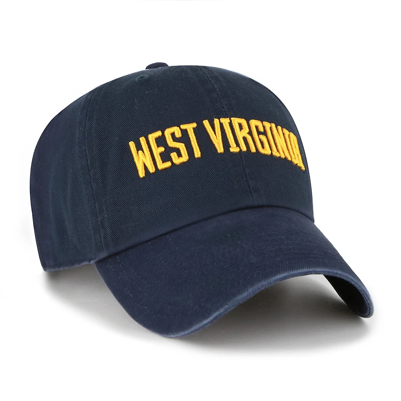Men's '47 Navy West Virginia Mountaineers Clean Up Adjustable Hat
