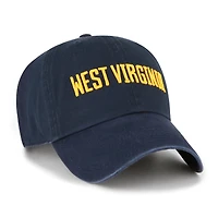Men's '47  Navy West Virginia Mountaineers Clean Up Adjustable Hat