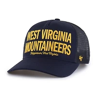 Men's '47 Navy West Virginia Mountaineers Contemporary Hitch Trucker Adjustable Hat