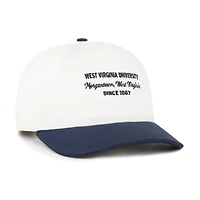 Men's '47 White West Virginia Mountaineers Contemporary Basics Two-Tone Hitch Adjustable Hat