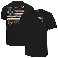 T-shirt noir à superposition de camouflage West Virginia Mountaineers OHT pour homme