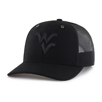 Men's Carhartt x '47 Black West Virginia Mountaineers Trucker Adjustable Hat