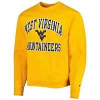 Sweat-shirt Champion Gold West Virginia Mountaineers High Motor pour homme