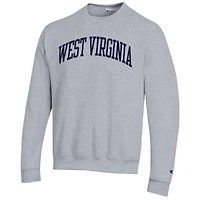 Sweat-shirt en polaire Basic Arch bleu marine Champion pour homme des West Virginia Mountaineers
