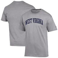 Men's Champion  Heather Gray West Virginia Mountaineers Basic Arch T-Shirt