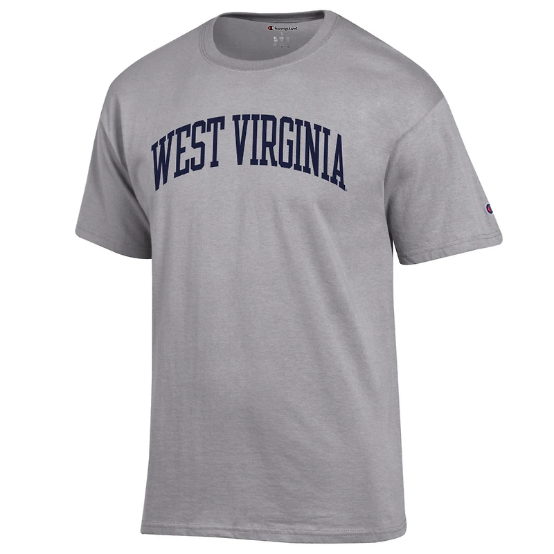 Men's Champion  Heather Gray West Virginia Mountaineers Basic Arch T-Shirt