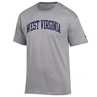 Men's Champion  Heather Gray West Virginia Mountaineers Basic Arch T-Shirt