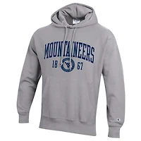 Men's Champion  Heather Gray West Virginia Mountaineers Established Reverse Weave Hoodie