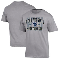 Men's Champion Heather Gray West Virginia Mountaineers Varsity T-Shirt