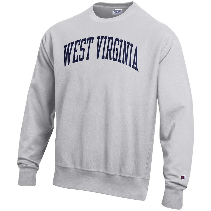 Chandail à enfiler armure inversée Champion West Virginia Mountaineers Arch pour homme, gris chiné