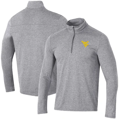 Veste à quart de zip pour homme Champion Heathered Grey West Virginia Mountaineers Field Day Team