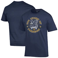 T-shirt Champion bleu marine pour homme, West Virginia Mountaineers, Americana 250 ans de liberté