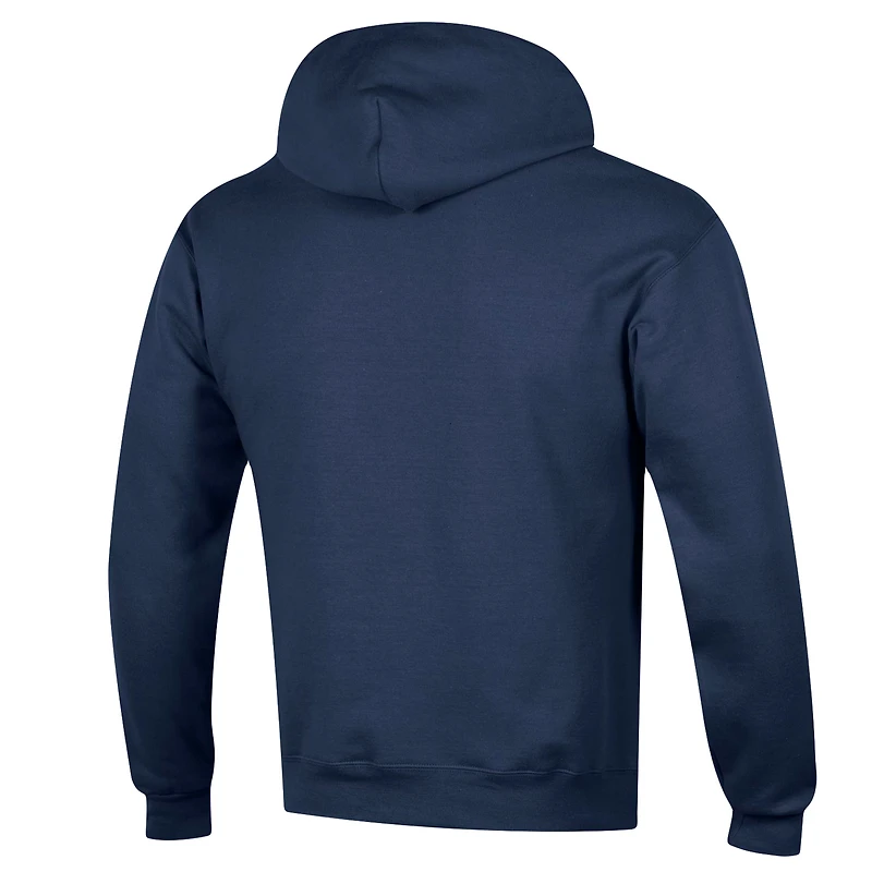 Sweat à capuche Champion bleu marine West Virginia Mountaineers Arch Pill pour homme