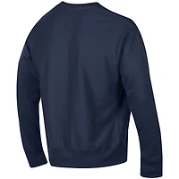Sweat-shirt à enfiler Champion bleu marine West Virginia Mountaineers pour homme, coupe décontractée, motif Arch Reverse Weave.